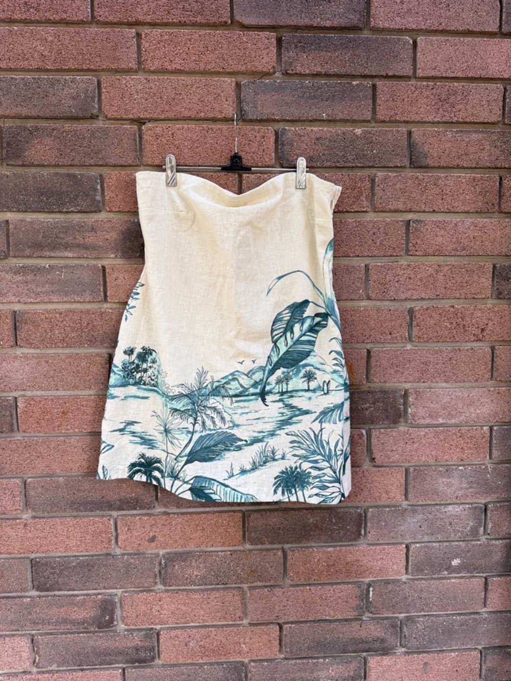 Abercrombie & Fitch Scarlett Strapless Linen-Blend Skort Size XLP